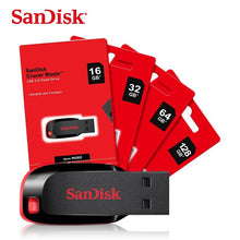 Load image into Gallery viewer, SanDisk Cruzer Blade USB 2.0 Flash Drive